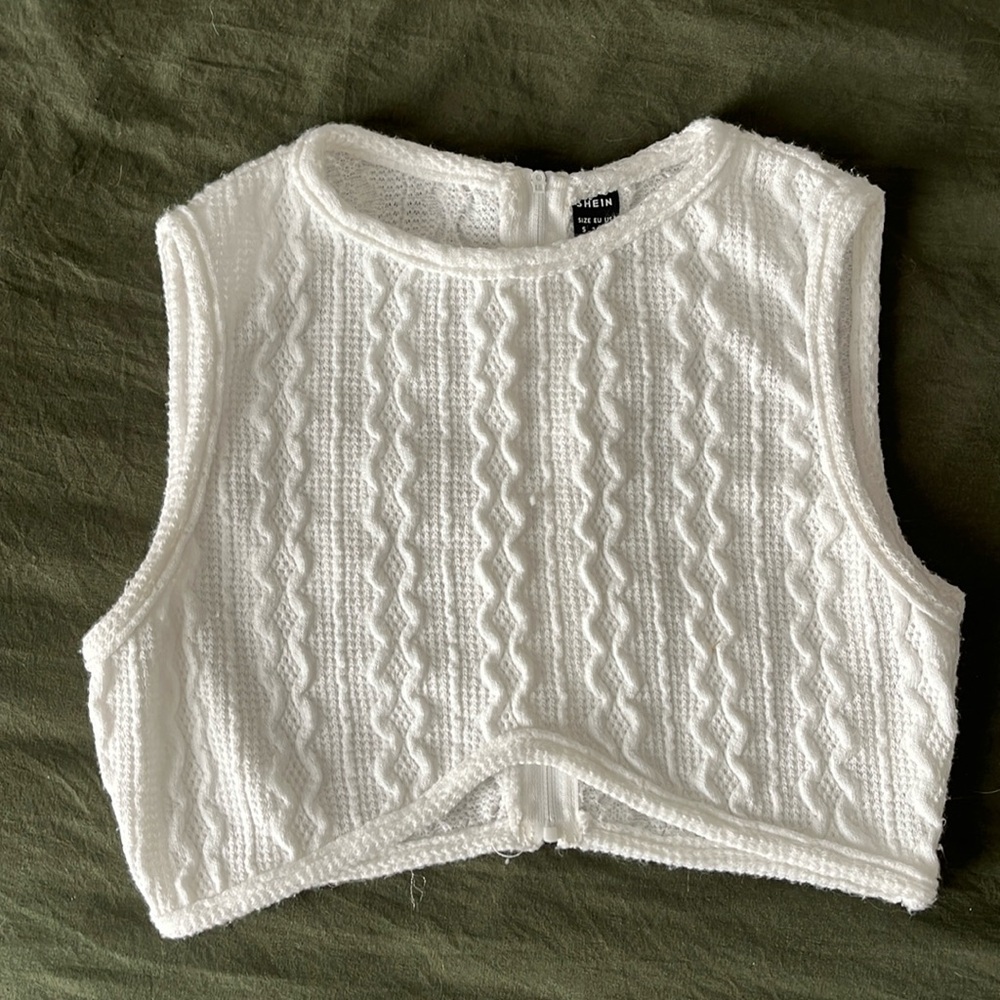 Knit crop top